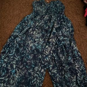 Very Cute Blue Flowy Pants